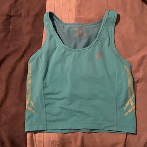 ASICS racer back crop workout top